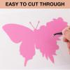imageHTVRONT White Permanent Vinyl 12 Pack Glossy White Vinyl for Cutting Machine  10 Permanent Sheets 12quot x 12quotampamp 2 Transfer Tape Sheets for Party Decoration Sticker Craft Cutter Car Decal GlossyGlossy Pink