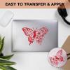 imageHTVRONT White Permanent Vinyl 12 Pack Glossy White Vinyl for Cutting Machine  10 Permanent Sheets 12quot x 12quotampamp 2 Transfer Tape Sheets for Party Decoration Sticker Craft Cutter Car Decal GlossyGlossy Red