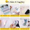 imageHTVRONT White Permanent Vinyl 12 Pack Glossy White Vinyl for Cutting Machine  10 Permanent Sheets 12quot x 12quotampamp 2 Transfer Tape Sheets for Party Decoration Sticker Craft Cutter Car Decal Glossy57 Multicolored