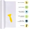imageHTVRONT White Permanent Vinyl 12 Pack Glossy White Vinyl for Cutting Machine  10 Permanent Sheets 12quot x 12quotampamp 2 Transfer Tape Sheets for Party Decoration Sticker Craft Cutter Car Decal GlossyMatte White