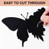 imageHTVRONT White Permanent Vinyl 12 Pack Glossy White Vinyl for Cutting Machine  10 Permanent Sheets 12quot x 12quotampamp 2 Transfer Tape Sheets for Party Decoration Sticker Craft Cutter Car Decal GlossyGlossy Black