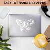 imageHTVRONT White Permanent Vinyl 12 Pack Glossy White Vinyl for Cutting Machine  10 Permanent Sheets 12quot x 12quotampamp 2 Transfer Tape Sheets for Party Decoration Sticker Craft Cutter Car Decal GlossyGlossy White