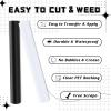 imageHTVRONT White Permanent Vinyl 12quot x 14 FT Adhesive White Vinyl Roll Compatible with Cricut Cutting Machine Silhouette Cameo Cutters Signs Scrapbooking Craft Die Cutters GlossyMatte Permanenttransfer Bundle