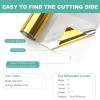 imageHTVRONT White Permanent Vinyl 12quot x 14 FT Adhesive White Vinyl Roll Compatible with Cricut Cutting Machine Silhouette Cameo Cutters Signs Scrapbooking Craft Die Cutters GlossyMetallic Gold