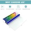 imageHTVRONT White Permanent Vinyl 12quot x 14 FT Adhesive White Vinyl Roll Compatible with Cricut Cutting Machine Silhouette Cameo Cutters Signs Scrapbooking Craft Die Cutters GlossyMetallic Blue