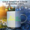 imageHTVRONT White Permanent Vinyl 12quot x 14 FT Adhesive White Vinyl Roll Compatible with Cricut Cutting Machine Silhouette Cameo Cutters Signs Scrapbooking Craft Die Cutters GlossyLight Yellow to Green