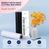 imageHTVRONT White Permanent Vinyl 12quot x 14 FT Adhesive White Vinyl Roll Compatible with Cricut Cutting Machine Silhouette Cameo Cutters Signs Scrapbooking Craft Die Cutters GlossyGlossy White