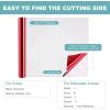 imageHTVRONT White Permanent Vinyl 12quot x 14 FT Adhesive White Vinyl Roll Compatible with Cricut Cutting Machine Silhouette Cameo Cutters Signs Scrapbooking Craft Die Cutters GlossyMetallic Red