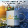 imageHTVRONT White Permanent Vinyl 12quot x 14 FT Adhesive White Vinyl Roll Compatible with Cricut Cutting Machine Silhouette Cameo Cutters Signs Scrapbooking Craft Die Cutters GlossyYellow to Drak Green