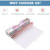 imageHTVRONT White Permanent Vinyl 12quot x 14 FT Adhesive White Vinyl Roll Compatible with Cricut Cutting Machine Silhouette Cameo Cutters Signs Scrapbooking Craft Die Cutters GlossyMetallic Rose Gold