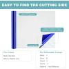 imageHTVRONT White Permanent Vinyl 12quot x 14 FT Adhesive White Vinyl Roll Compatible with Cricut Cutting Machine Silhouette Cameo Cutters Signs Scrapbooking Craft Die Cutters GlossyMetallic Blue