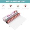 imageHTVRONT White Permanent Vinyl 12quot x 14 FT Adhesive White Vinyl Roll Compatible with Cricut Cutting Machine Silhouette Cameo Cutters Signs Scrapbooking Craft Die Cutters GlossyMatte Metallic Rose Gold