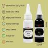 imageHTVRONT White Resin Pigment Paste  176oz50ml Higher Concentrated ampamp Easy to Mix White Epoxy Dye Pigment for Resin Coloring Ocean Waves and Water EffectsBlack  White