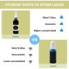 imageHTVRONT White Resin Pigment Paste  176oz50ml Higher Concentrated ampamp Easy to Mix White Epoxy Dye Pigment for Resin Coloring Ocean Waves and Water EffectsBlack