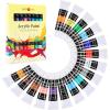 imageHTVRONT Acrylic Paint Set Painting Kit for Kids 16 Colors 12ml 041 oz Vibrant Rich of NonToxic Acrylic Paint for Table Easel Paints Gifts for Beginners Rock Paint Kit Crafts Supplies