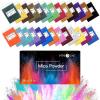 imageHTVRONT Glow in The Dark Pigment Powder 12 colors 07 oz  20 g Each Glow in The Dark Resin Pigment with UV Lamp Glow in the Dark Mica Powder for Epoxy Resin Acrylic Nails Bath Bomb etc26 Colors