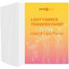 imageHTVRONT Heat Transfer Paper for Light T Shirts 25 Sheets 85x11quot Iron on Transfer Paper for Inkjet ampamp Laser Printer Stretchable ampamp Durable Printable Heat Transfer Vinyl Easy to UseFor Light Color