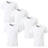 imageHTVRONT Polyester Sublimation TShirts 5 Pack White Blank Crew Neck Short Sleeve TShirt Suitable for SublimationWhite