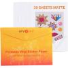 imageHTVRONT Printable Vinyl Sticker Paper  70 Sheets Waterproof Matte Sticker Paper for Inkjet Printer ampamp Laser Printer Dries Quickly ampamp Tear Resistant 85quotx11quotMatte White