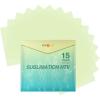 imageHTVRONT Sublimation HTV 15 Pack  12quot x 12quot Glossy Clear HTV Vinyl for Sublimation  Upgraded Sublimation Vinyl Sublimation Blanks for LightColored Cotton Fabric Bag Pillow Sublimation Shirts