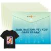 imageHTVRONT Sublimation HTV for Dark FabricLight Fabric  5 Pack Glossy Sublimation Vinyl  Sublimation Blanks for Sublimation ShirtsPillowBagHatDark Fabric Glossy