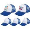 imageHTVRONT Sublimation Hats Trucker Hat 5PCS Red  Custom Trucker Hat Sponge for HTV Vinly Sublimation EmbroideryBlue