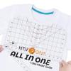 imageHTVRONT Tshirt Ruler Guide for Vinyl Alignment  Transparent PVC Tshirt Measurement Tool for Heat Press in HTV Vinyl AllinONE T Shirt Ruler to Center Design and Craft SewingABlack