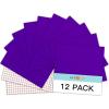imageHTVRONT White Permanent Vinyl 12 Pack Glossy White Vinyl for Cutting Machine  10 Permanent Sheets 12quot x 12quotampamp 2 Transfer Tape Sheets for Party Decoration Sticker Craft Cutter Car Decal Glossy12 Glossy Purple