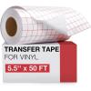 imageHTVRONT White Permanent Vinyl 12 Pack Glossy White Vinyl for Cutting Machine  10 Permanent Sheets 12quot x 12quotampamp 2 Transfer Tape Sheets for Party Decoration Sticker Craft Cutter Car Decal GlossyRed Transfer Tape