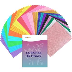image40 Sheets 300GSM HTVRONT Glitter Cardstock Paper  13 Colors Glitter Card Stock 110lb Cover A4 Thick Glitter Cards for Craft Birthday Scrapbook Wedding Sparkly Paper Card MakingMulticolored mix glitter