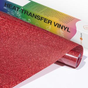 imageHTVRONT Black Glitter HTV Vinyl 10 x 5ft Black Glitter Iron On Vinyl for All Cutting Machine Glitter Heat Transfer Vinyl Roll for T Shirts  Easy to Cut ampamp Weed for Heat Vinyl DesignRed