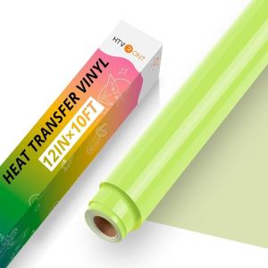 imageHTVRONT Black HTV Heat Transfer Vinyl Rolls  12quot x 20ft Black Iron on Vinyl for Shirts Iron on for All Cutting Machines  Easy to Cut ampamp Weed for Craft Heat Vinyl DesignCLime Green