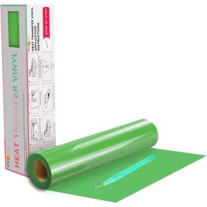 imageHTVRONT Black HTV Heat Transfer Vinyl Rolls  12quot x 20ft Black Iron on Vinyl for Shirts Iron on for All Cutting Machines  Easy to Cut ampamp Weed for Craft Heat Vinyl DesignCFruit Green