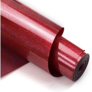 imageHTVRONT Black HTV Heat Transfer Vinyl Rolls  12quot x 20ft Black Iron on Vinyl for Shirts Iron on for All Cutting Machines  Easy to Cut ampamp Weed for Craft Heat Vinyl DesignGlitterRed