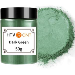 imageHTVRONT Black Mica Powder for Resin  176 oz50g Black Mica Pigment Powder Natural Mica Powder for Soap Making Resin Candle Making Bath BombDark Green50g
