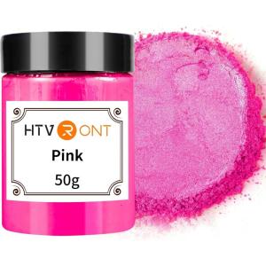 imageHTVRONT Black Mica Powder for Resin  176 oz50g Black Mica Pigment Powder Natural Mica Powder for Soap Making Resin Candle Making Bath BombNeon Pink50g
