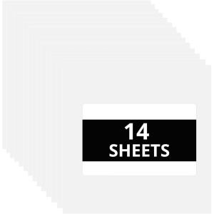 imageHTVRONT Black ampamp White Permanent Vinyl for Cutting Machine  14 Pack 12quot X 12quot Glossy Adhesive Vinyl Permanent Vinyl Sheets for Craft Projects Permanent Adhesive Vinyl Silhouette CameoMatte White
