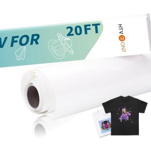 imageHTVRONT Clear Sublimation HTV Vinyl Matte 12quot X 20FT  Sublimation Vinyl High Transfer Rate  Bright Smooth Washable HTV for TShirtHatPillowBagMatte