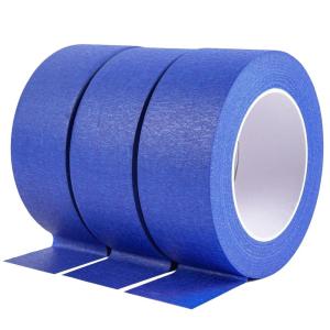imageHTVRONT Colored Masking Tape  Colorful Masking Tape 1 Inch x 13 Yards x 6 Rolls Colored Painters Tape Craft Colored Tape for Art Supplies Labeling Coding Moving Decor PaintingBlue 188 inch x 3 packs