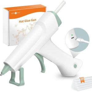imageHTVRONT Cordless Hot Glue Gun  Battery Portable ampamp Rechargeable Wireless Mini Glue Gun Kit with 20 Glue Sticks Ideal for Crafts Arts DIY School Projects