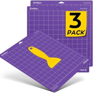 imageHTVRONT Cutting Mat 8 Pcs Cutting Mat 12x12Standard Light Strong FabricGrip Compatible with Cricut Maker 3Maker 4MakerExplore 34Air 2One Variety Adhesive Sticky Cutting Mats AccessoriesPurple