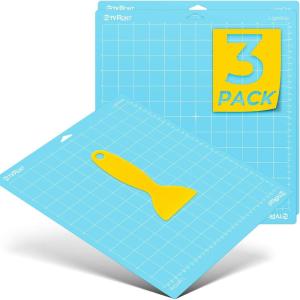 imageHTVRONT Cutting Mat 8 Pcs Cutting Mat 12x12Standard Light Strong FabricGrip Compatible with Cricut Maker 3Maker 4MakerExplore 34Air 2One Variety Adhesive Sticky Cutting Mats AccessoriesBlue