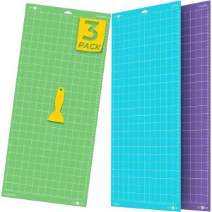 imageHTVRONT Cutting Mat 8 Pcs Cutting Mat 12x12Standard Light Strong FabricGrip Compatible with Cricut Maker 3Maker 4MakerExplore 34Air 2One Variety Adhesive Sticky Cutting Mats AccessoriesGreen  Blue  Purple