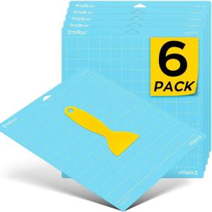 imageHTVRONT Cutting Mat 8 Pcs Cutting Mat 12x12Standard Light Strong FabricGrip Compatible with Cricut Maker 3Maker 4MakerExplore 34Air 2One Variety Adhesive Sticky Cutting Mats AccessoriesBlue for cricut 1212 6pack