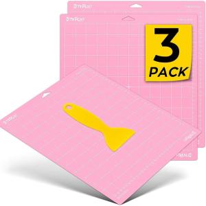 imageHTVRONT Cutting Mat 8 Pcs Cutting Mat 12x12Standard Light Strong FabricGrip Compatible with Cricut Maker 3Maker 4MakerExplore 34Air 2One Variety Adhesive Sticky Cutting Mats AccessoriesPink for cricut 1212 3pack