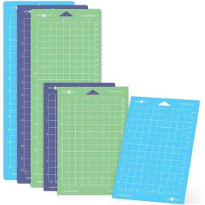 imageHTVRONT Cutting Mat Compatible with Cricut Joy 6 Pack Cutting Mats 3 Pcs 45X12in ampamp 3 Pcs 45X65in Variety Adhesive Cutting Mats Replacement Accessories Compatible with Cricut Joy Accessories
