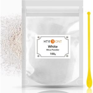 imageHTVRONT Glow in The Dark Pigment Powder 12 colors 07 oz  20 g Each Glow in The Dark Resin Pigment with UV Lamp Glow in the Dark Mica Powder for Epoxy Resin Acrylic Nails Bath Bomb etc100g  White