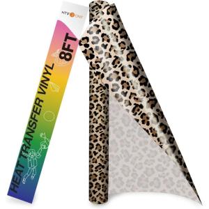 imageHTVRONT HTV Heat Transfer Vinyl Bundle 12 Pack  12quot x 5FT HTV Vinyl Rolls Easy to Cut Iron on Vinyl for All Cutting Machines Easy to Weed Heat Transfer VinylLeopard