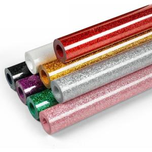 imageHTVRONT HTV Heat Transfer Vinyl Bundle 12 Pack  12quot x 5FT HTV Vinyl Rolls Easy to Cut Iron on Vinyl for All Cutting Machines Easy to Weed Heat Transfer Vinyl8 Glitter Colors