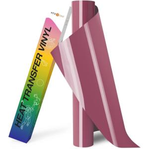 imageHTVRONT HTV Roll Heat Transfer Vinyl  12quot x 8ft White HTV Vinyl for Shirts Iron on Vinyl for All Cutting Machine  Easy to Cut ampamp Weed for Heat Transfer Design WhiteAMaroon